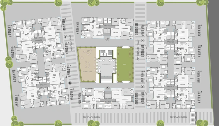 Master Plan of Anjani Solaris Plus in Bhayli Road, Vadodara - Image 43964