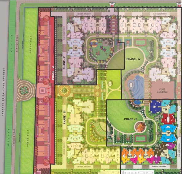 Master Plan of Nirala Estate Phase 2 in Techzone 4, Greater Noida - Image 63046