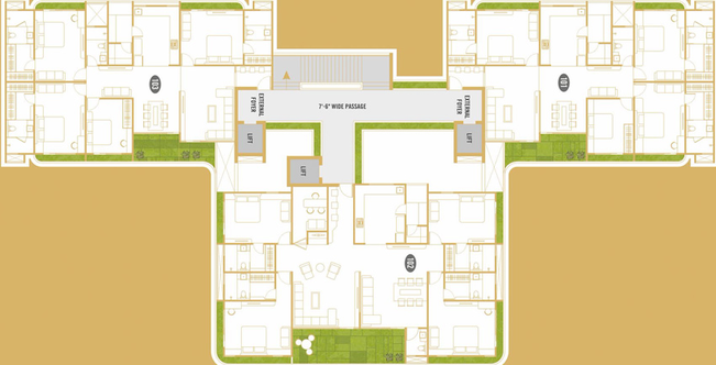 Floor Plan of Madhuvan Impression in Sevasi, Vadodara - Image 44035