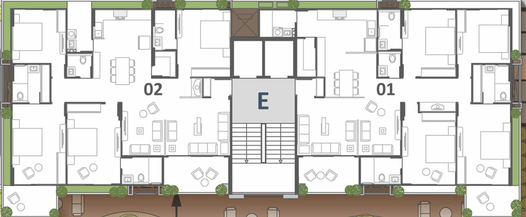 Floor Plan of Samanvay Satgunam in Alkapuri, Vadodara - Image 44057