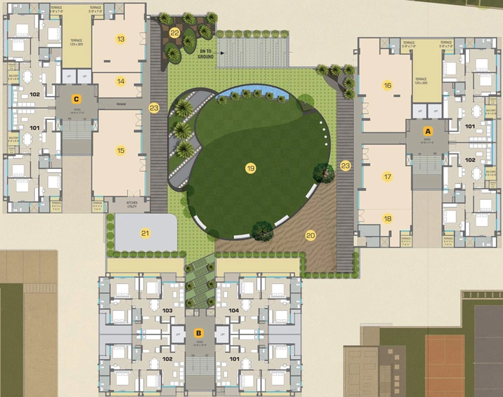 Master Plan of Shreenath Shaligram in Atladara, Vadodara - Image 44086