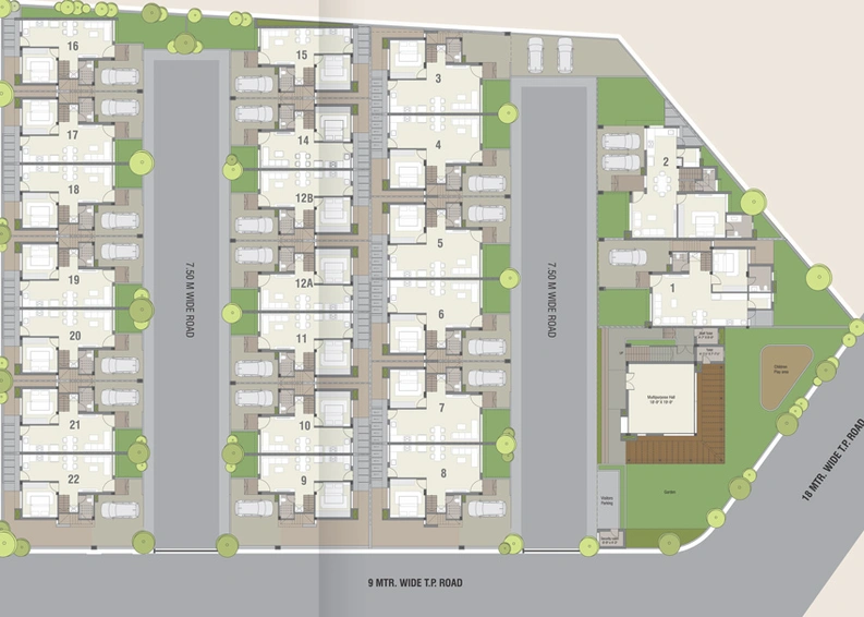 Master Plan of Shreenath Arise in Waghodia Road, Vadodara - Image 103289