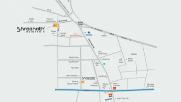 Location of Shreenath Heights 2 - Image 101044