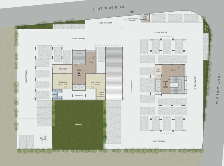 Master Plan of Shreenath Heights 2 in Vemali, Vadodara - Image 101046