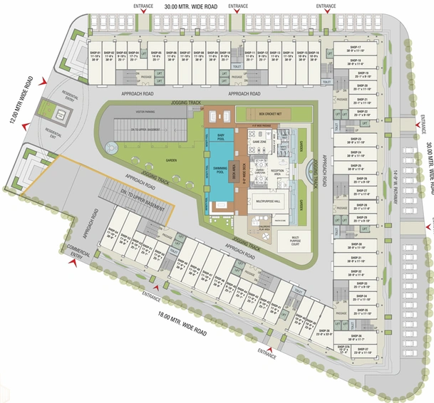 Master Plan of Darshanam King Square in Gotri, Vadodara - Image 44478