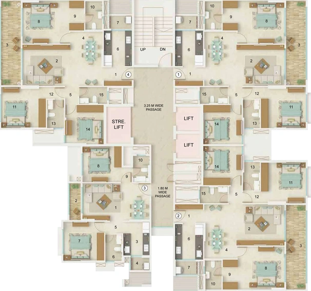 Floor Plan of Dynamix Luma in Andheri East, Mumbai - Image 45587