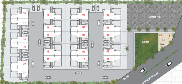 Master Plan of Kamaxi Green in Harni, Vadodara - Image 128291