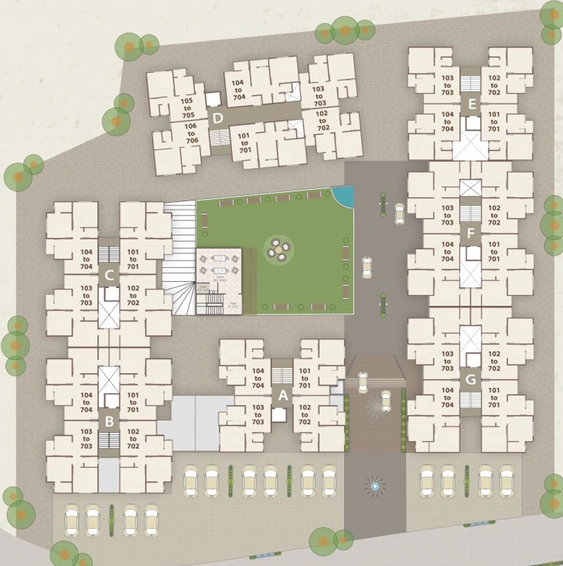 Master Plan of Samruddhi Residency 2 in Dabhoi Road, Vadodara - Image 44541