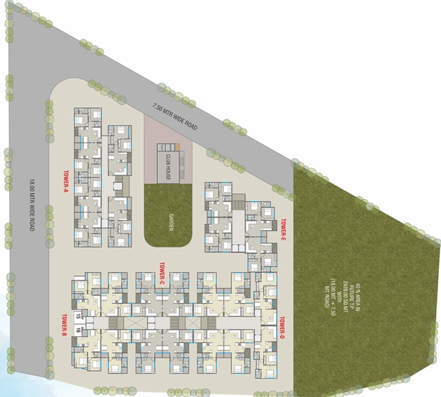 Master Plan of Samruddhi Residency 3 in Waghodia Road, Vadodara - Image 103299