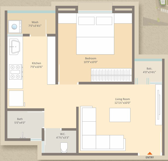 1 BHK Flat in Samruddhi Safalya in Dabhoi Road, Vadodara - Image 487597