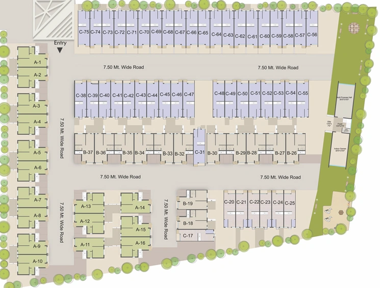 Master Plan of Samruddhi Villa in Makarpura, Vadodara - Image 44741