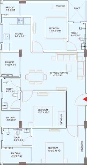 3 BHK Flat in Elegant Ram Ratna in Swage Farm, Jaipur - Image 279976