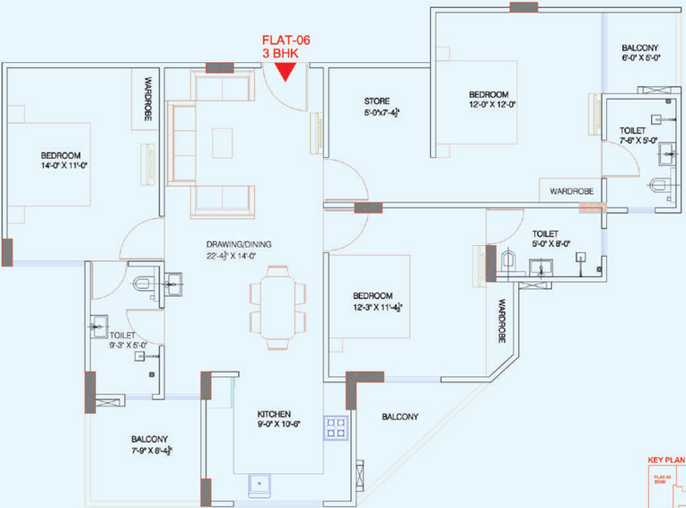 3 BHK Flat in Elegant Ram Ratna in Swage Farm, Jaipur - Image 279978