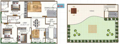 4 BHK Penthouse in SNG Krishnangan in Bani Park, Jaipur - Image 280034