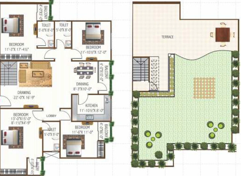 4 BHK Penthouse in SNG Krishnangan in Bani Park, Jaipur - Image 280039