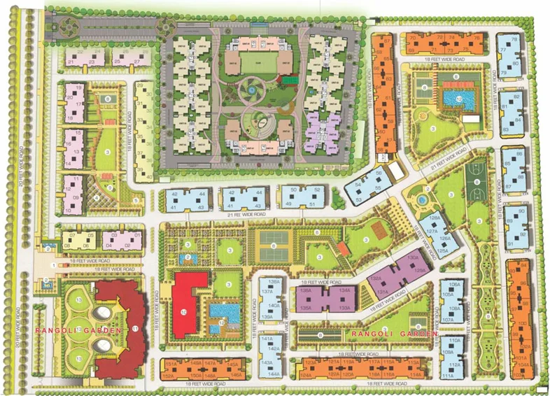 Master Plan of Manglam Rangoli Greens in Vaishali Nagar, Jaipur - Image 80254
