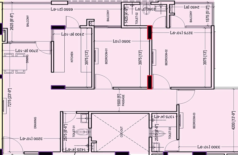 3 BHK Flat in Shubham Shubh Nikunj in Mansarovar, Jaipur - Image 502808