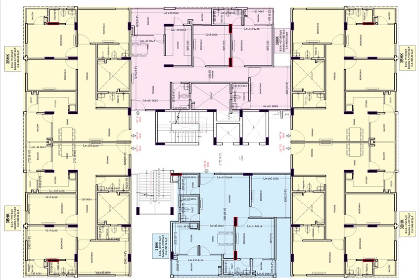 Floor Plan of Shubham Shubh Nikunj in Mansarovar, Jaipur - Image 52074