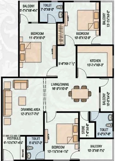 3 BHK Flat in SNG Shree Enclave in Niwaru Road, Jaipur - Image 502956