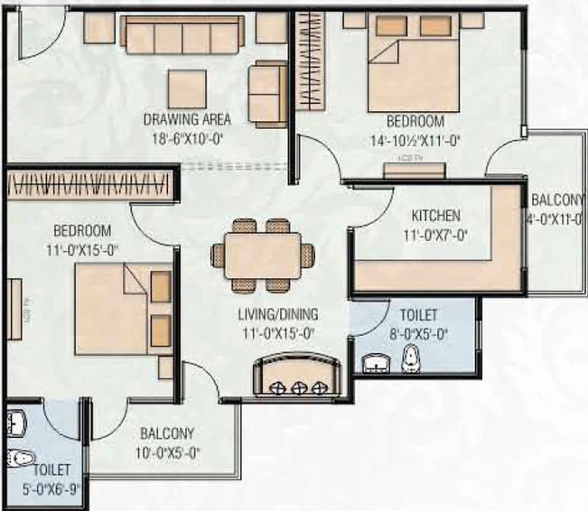 2 BHK Flat in SNG Shree Enclave in Niwaru Road, Jaipur - Image 502952