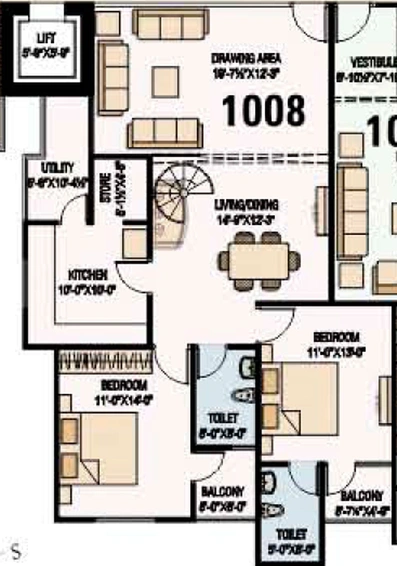 3 BHK Flat in SNG Shree Enclave in Niwaru Road, Jaipur - Image 502958