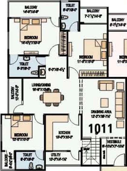 5 BHK Flat in SNG Shree Enclave in Niwaru Road, Jaipur - Image 502959