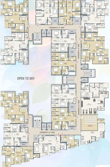 Floor Plan of SNG Dusad Garden in Sanganer, Jaipur - Image 1901