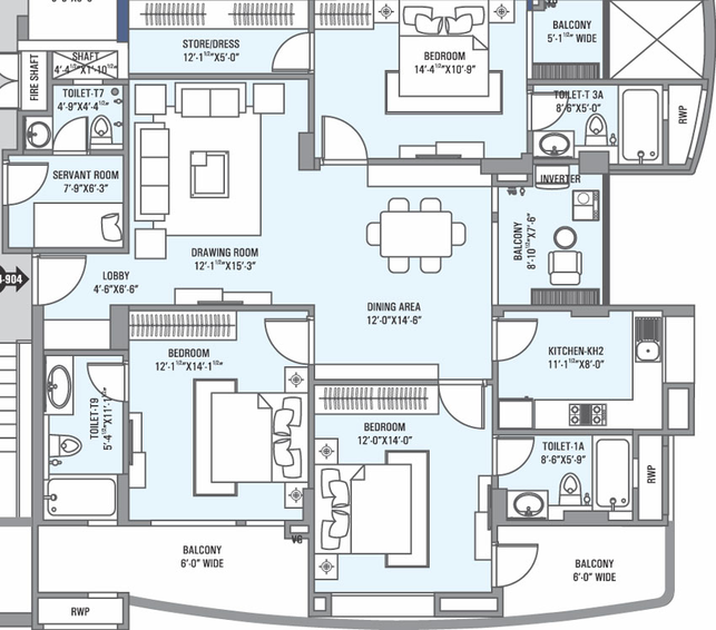 3 BHK Flat in SNG Sunrisers in C Scheme, Jaipur - Image 502997