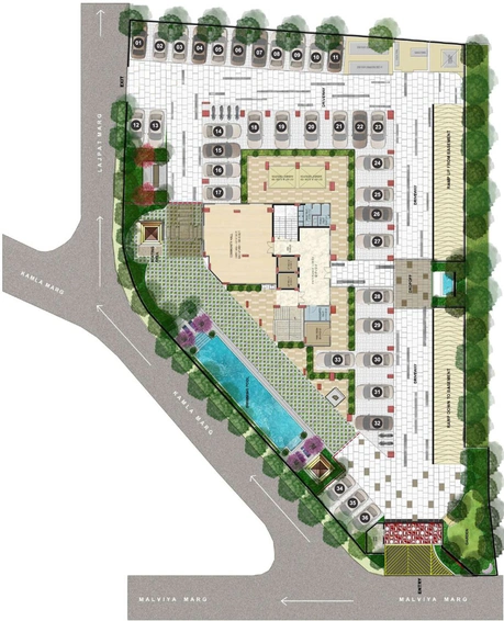 Master Plan of Trimurty Divinity in C Scheme, Jaipur - Image 1947