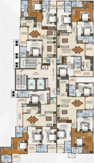 Floor Plan of Manglam Park Infinia in Raja Park, Jaipur - Image 1919