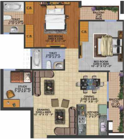 2 BHK Flat in Arihant Arden in Sector 1, Greater Noida - Image 283833