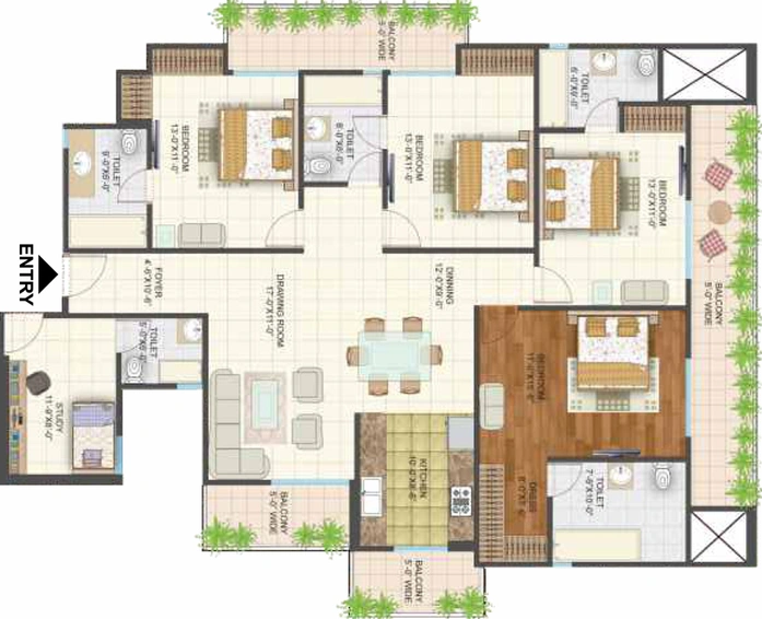 4 BHK Flat in Arihant Arden in Sector 1, Greater Noida - Image 283838