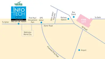 Location of Jaipur 21 - Vatika Infotech City - Image 1929