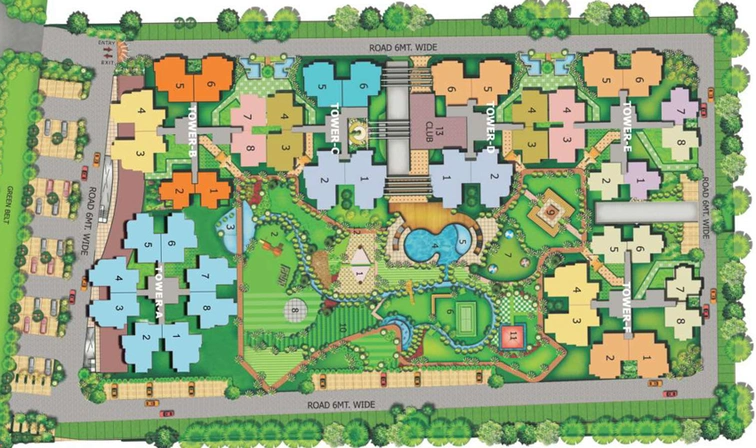 Master Plan of Express Zenith in Sector 77, Noida - Image 107171