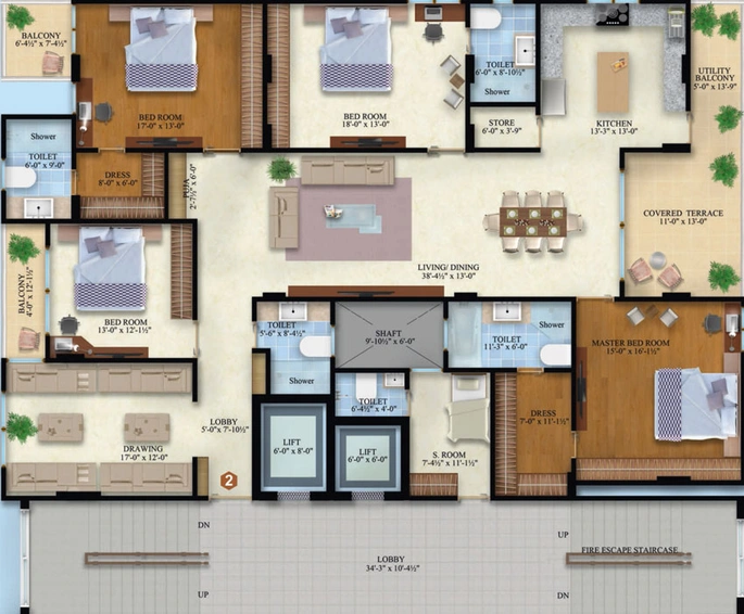 4 BHK Flat in Vardhman Vivanta Heights in Vidyadhar Nagar, Jaipur - Image 503756