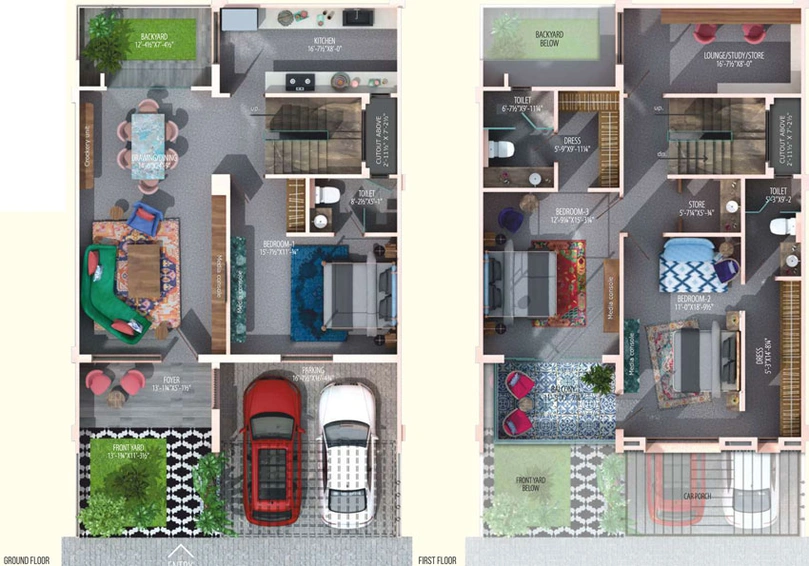 3 BHK House/Villa in Mahima Spring Villas in Tonk Road, Jaipur - Image 503924