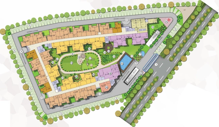 Master Plan of Unique Sapphire in Mansarovar, Jaipur - Image 1957