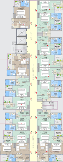Floor Plan of Unique Vidyadeep in Gopalbari, Jaipur - Image 52922