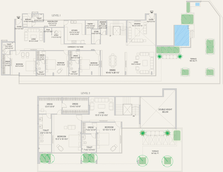 4 BHK Penthouse in Unique IS Paradise in Civil Lines, Jaipur - Image 283517