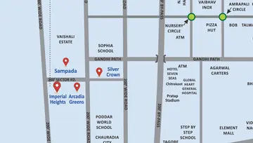 Location of Vardhman Imperial Heights - Image 80342
