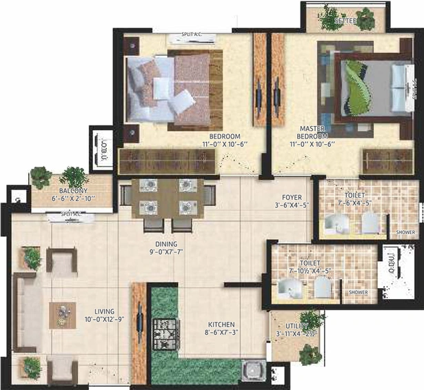 2 BHK Flat in Mahima Bellevista in Jagatpura, Jaipur - Image 627582