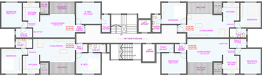 Floor Plan of Futuristic The Spectrum in Tathawade, Pune - Image 17426