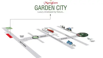 Location of Manglam Garden City - Image 7499