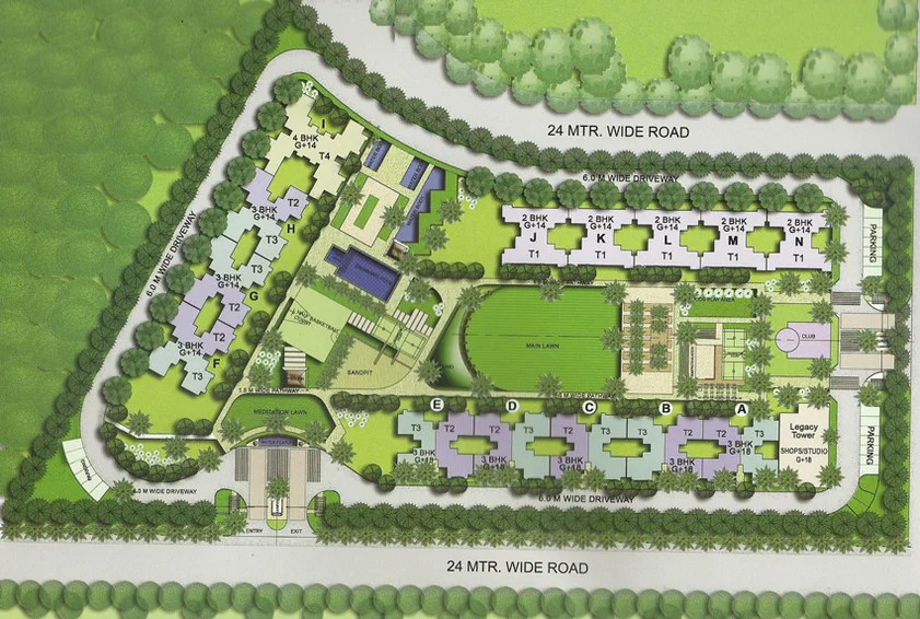 Master Plan of Addela Raj Residency in Sector 16 C, Greater Noida - Image 54621