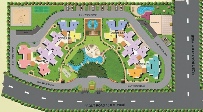 Master Plan of Divyansh Flora in Noida Extention, Greater Noida - Image 73728
