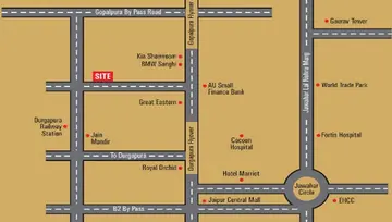 Location of Aashish The Palm - Image 2070