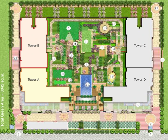 Master Plan of Saha Meghdutam Encore in Techzone 4, Greater Noida - Image 54700