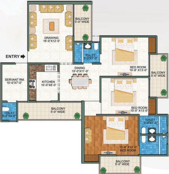 3 BHK Flat in Town White Orchid in Noida Extention, Greater Noida - Image 699071