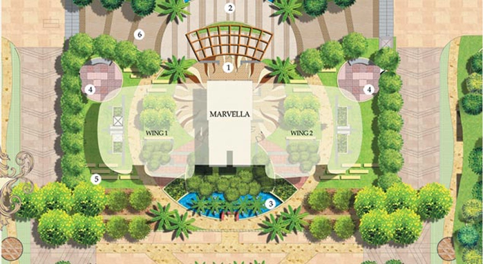Master Plan of Mahagun Marvella in Sector 78, Noida - Image 52222