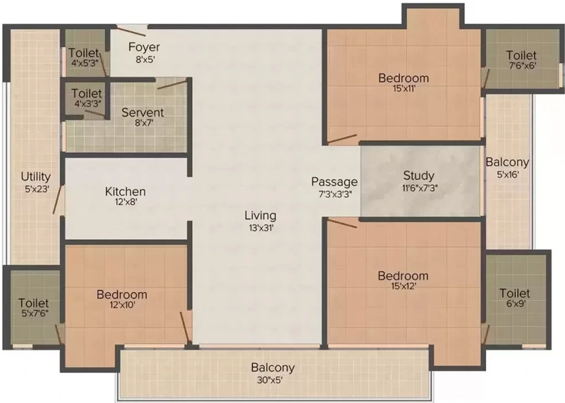 4 BHK Flat in Sunshine Helios in Sector 78, Noida - Image 503150